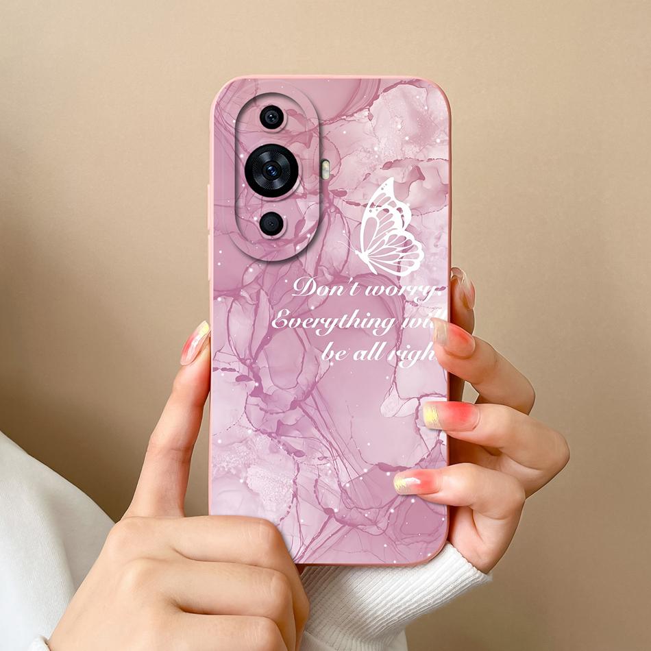 For Huawei Nova 11 Pro Phone Case Cute Design Full Protection Funda For Huawei Nova11 11Pro Soft Liquid Silicone Back Covers