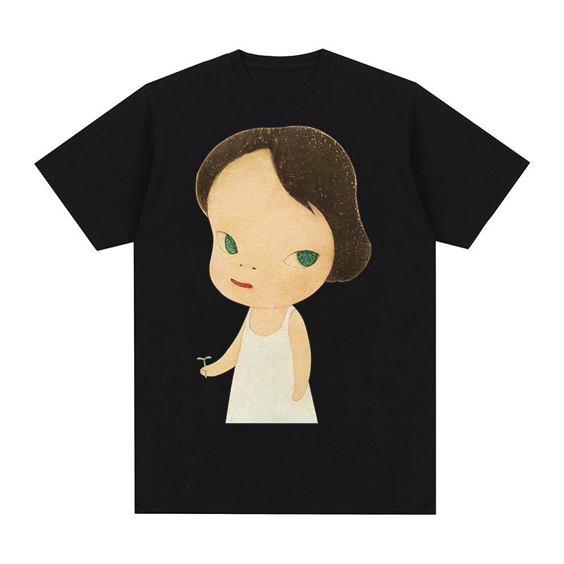 

Yoshitomo Nara Flower Vintage T-shirt Japanese Anime Cotton Men T shirt New Tee Tshirt Womens Tops - Men s Summer Cotton Grap... S разноцветный