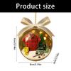  Elegant Christmas Decorative Ornament Christmas Hanging Sewing Balls Ornament For Tree Door And Window Decoration