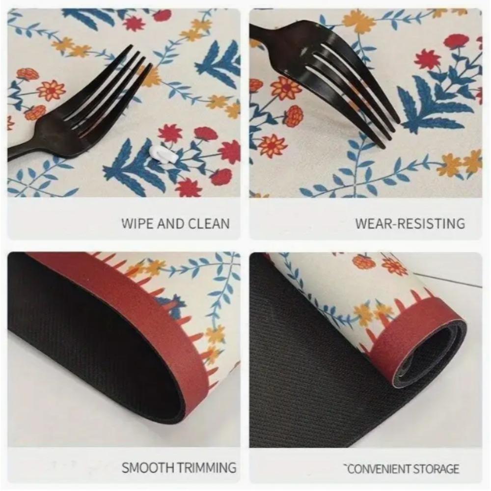 Minimally Styled Coffee Machine Mat and Anti Slip Kitchen Mat with Water Resistance for Kitchen Dining