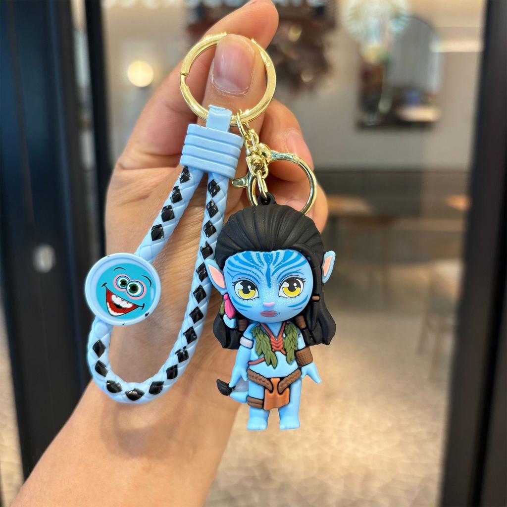 Creative Cartoon Keychain Three-dimensional Doll Bag Couple Pendant Car Key Chain Gift