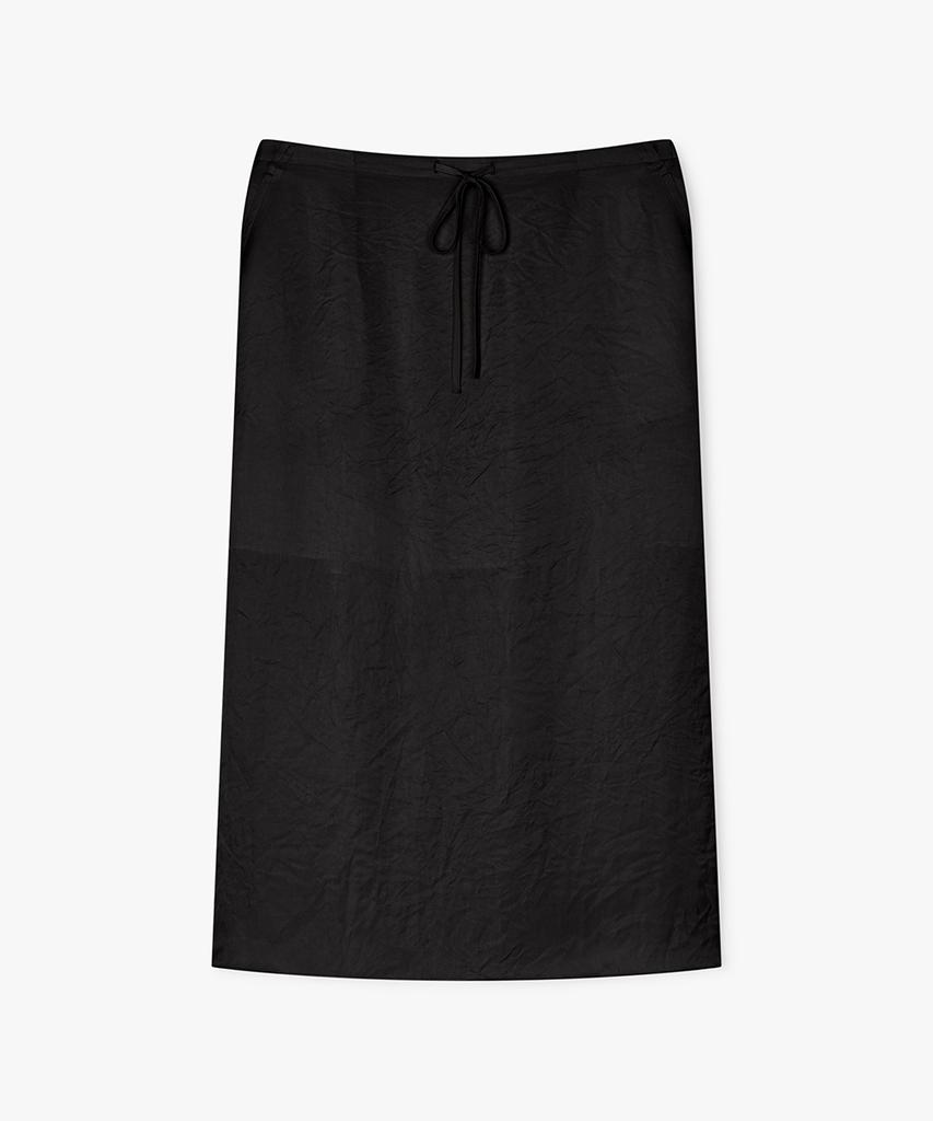 Biyul Glossy Elastic Skirt_2 Colors