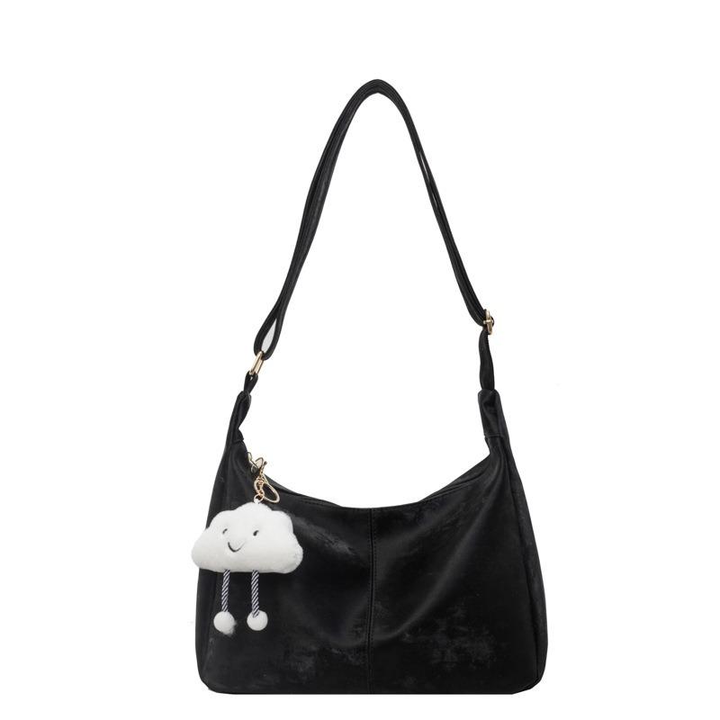 

Simple casual messenger large-capacity bag women s spring and summer new fashionable versatile small square bag commuter shoulder bag чорний