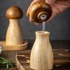 Wooden Handheld Pepper Mill Manual Spice Grinder Suitable for Kitchen Cooking Indoor Outdoor Barbecue Salt Refillable Convenient