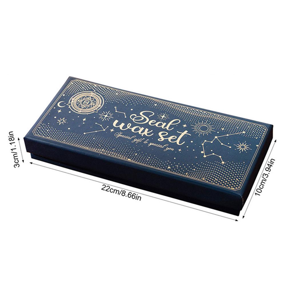 Wax Seal Kit with Wax Seal Beads Retro Vintage Sealing Wax Stamp for Gift and Decoration