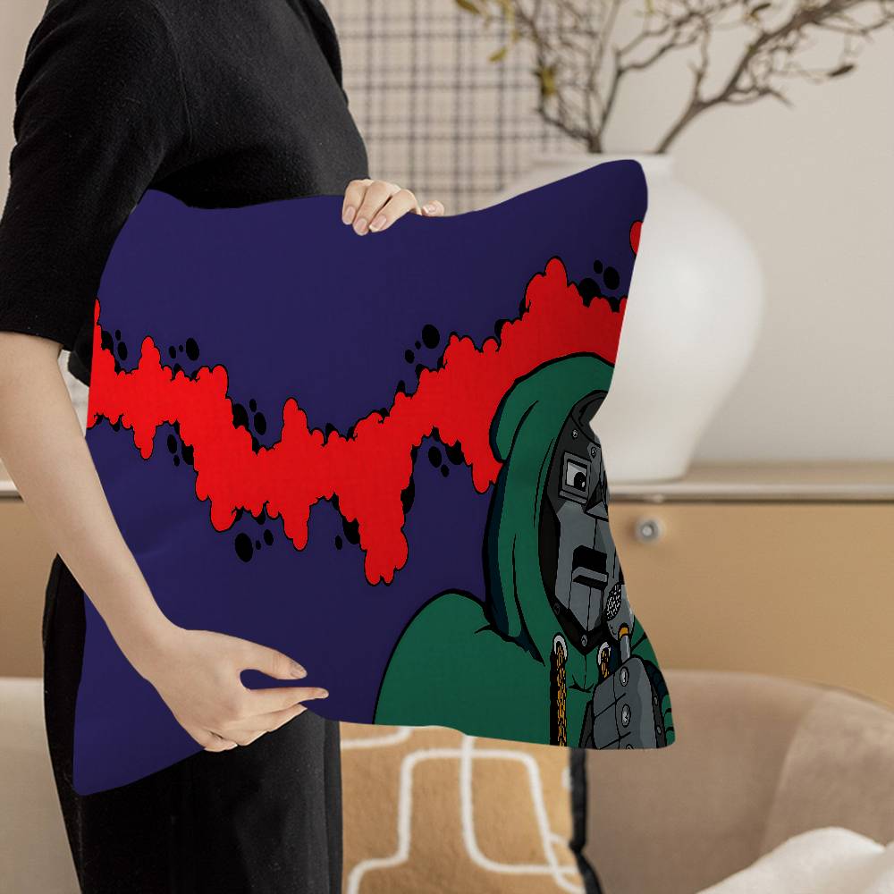 M-MF DOOM Personalized Pillow Dust Cover Bedroom Kids Party Decoration Pillowcase Birthday Children Gift