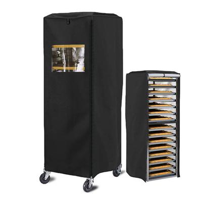 Copertura per carrello porta pane Copertura per scaffale da panetteria con cerniera Impermeabile Antipolvere Copertura per carrello portateglie Negozio