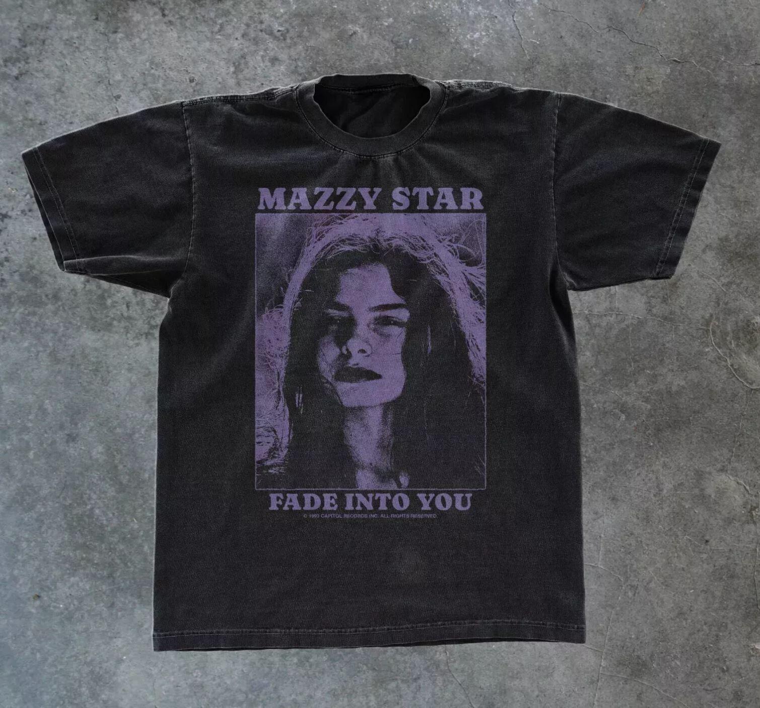 Mazzy Star FADE INTO YOU футболка с коротким рукавом черного цвета мужская женская 3XL
