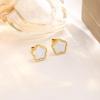 Women's Glossy Pearl Clover Jewelry Set: Bracelet, Necklace, Earrings, Ring