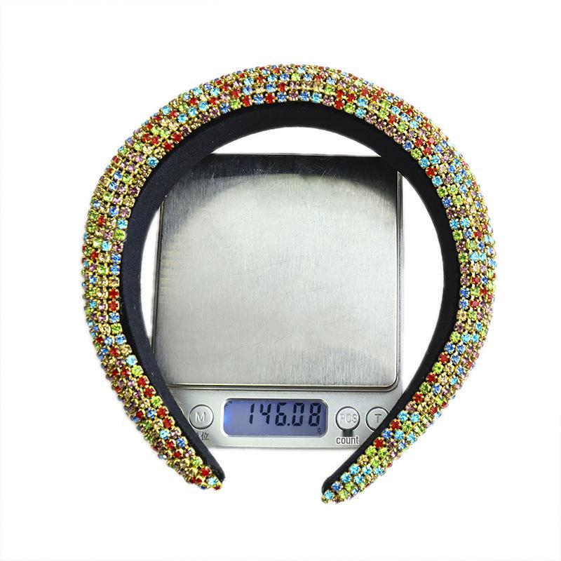 Baroque Rhinestone Ethnic Headband: European & American Style, Handmade Full Diamond Chain