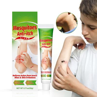 Crema Antiprurito per Zanzare Crema Naturale a Base di Erbe Repellente per Zanzare Sollievo dal Prurito di Punture di Zanzare e Insetti