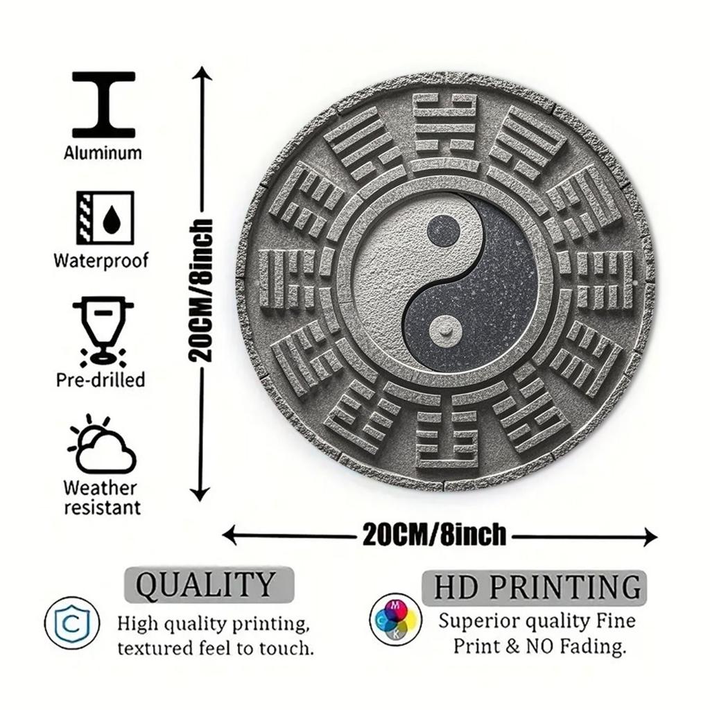 2D Flat Metal Wall Sign Decor