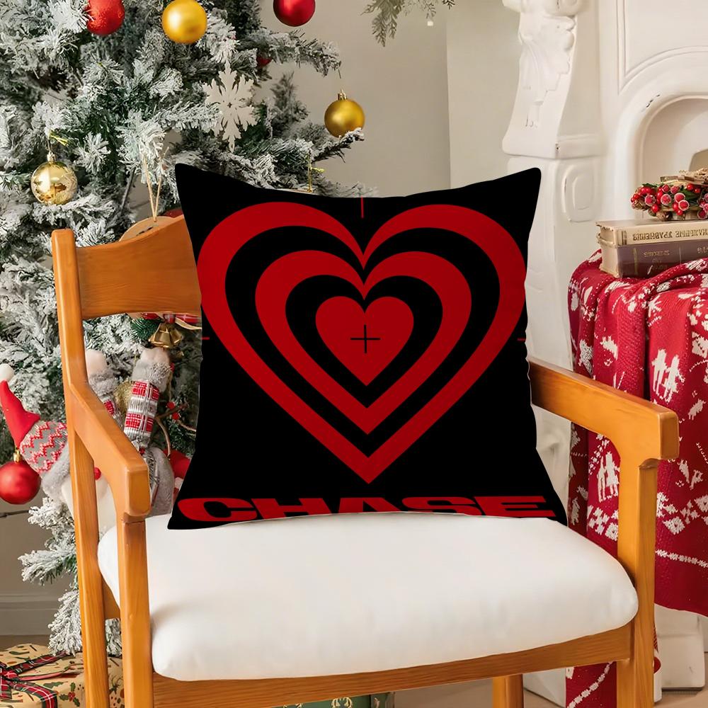 Kpop T-the B-boyz Pillow Case Silky Short Plush with Invisible Zipper Dustproof Sofa Cushion Cover for Home Decor