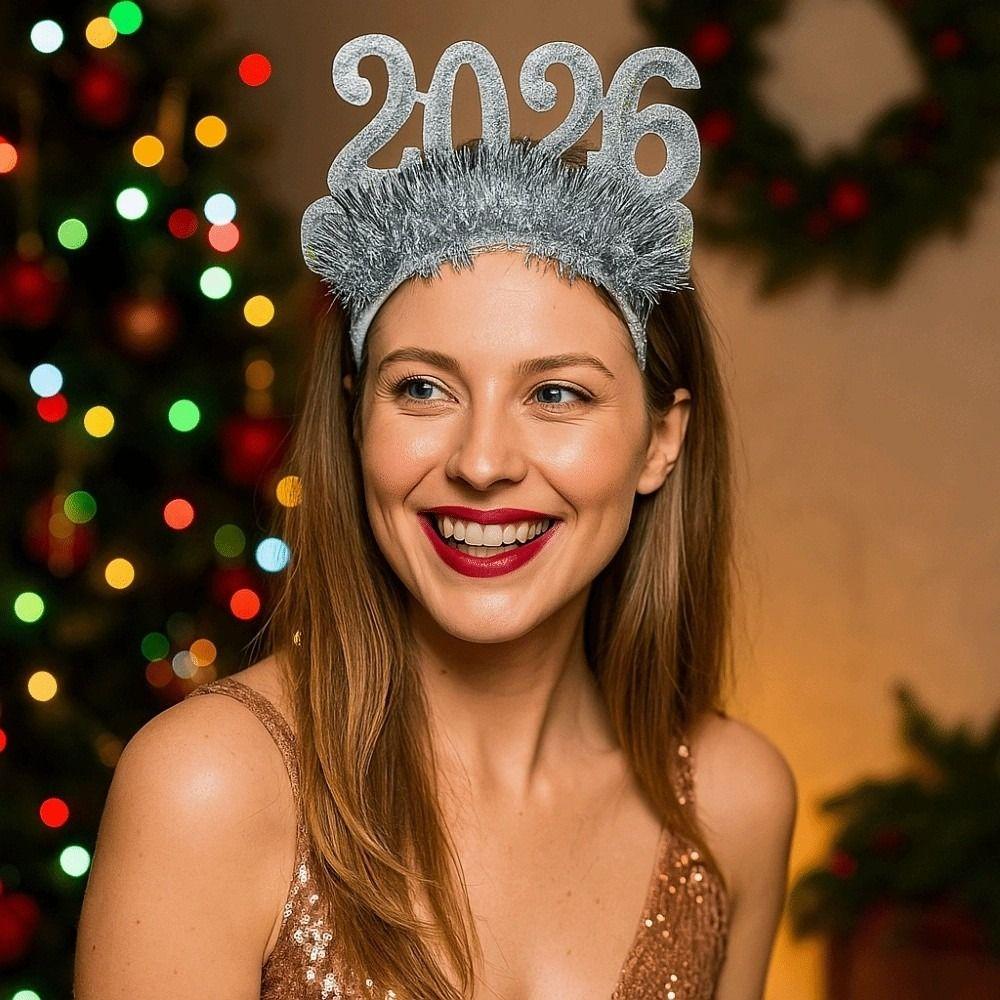 Cute Christmas Headpiece Sweet New Year Decorative Headdress Xmas Hair Band  Party Decoration
