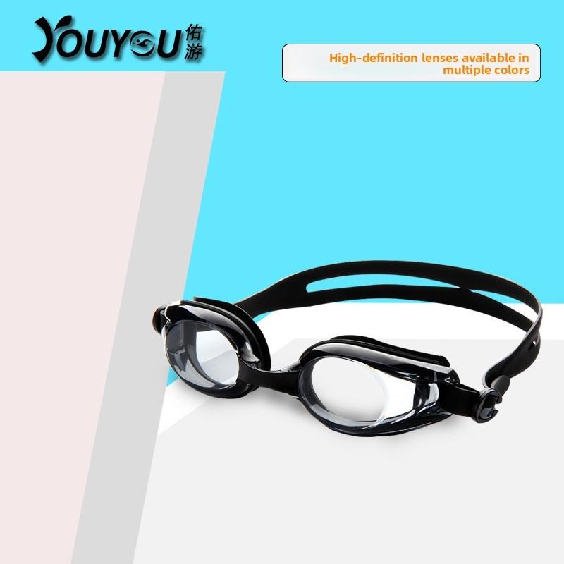 Waterproof Antifog Mens Swimming Goggles With Prescription Pc Lenses For Adults