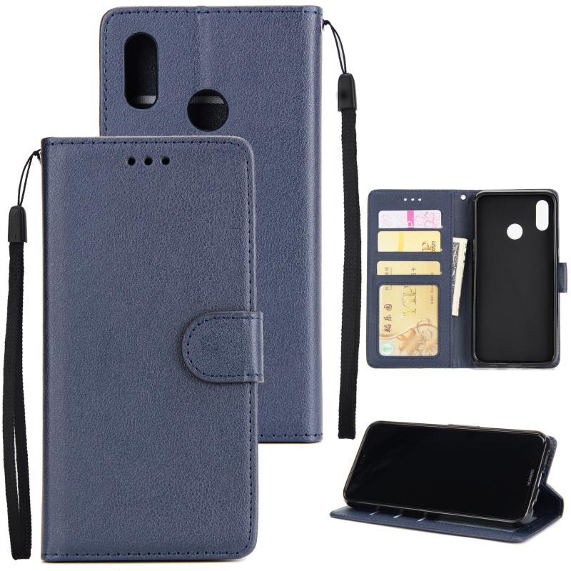For HUAWEI Nova 3i/Y5 2019 PU Leather Protective Phone Case with 3 Cards Slots Bracket