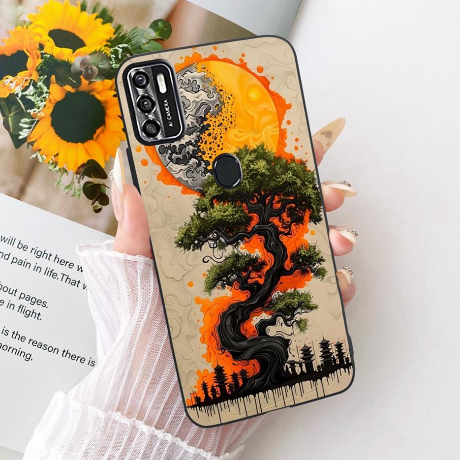 For ZTE Blade A7s 2020 Case A7020 Cute Lion Fashion Painted Cover Soft TPU Matte Phone Case For ZTE Blade A7s 2020 BladeA7s Bags