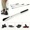 Portable Stainless Steel Adjustable Telescopic Shoehorn with Free Adjustment Long Handle Home Shoe Lift Wear Shoes Conveniently