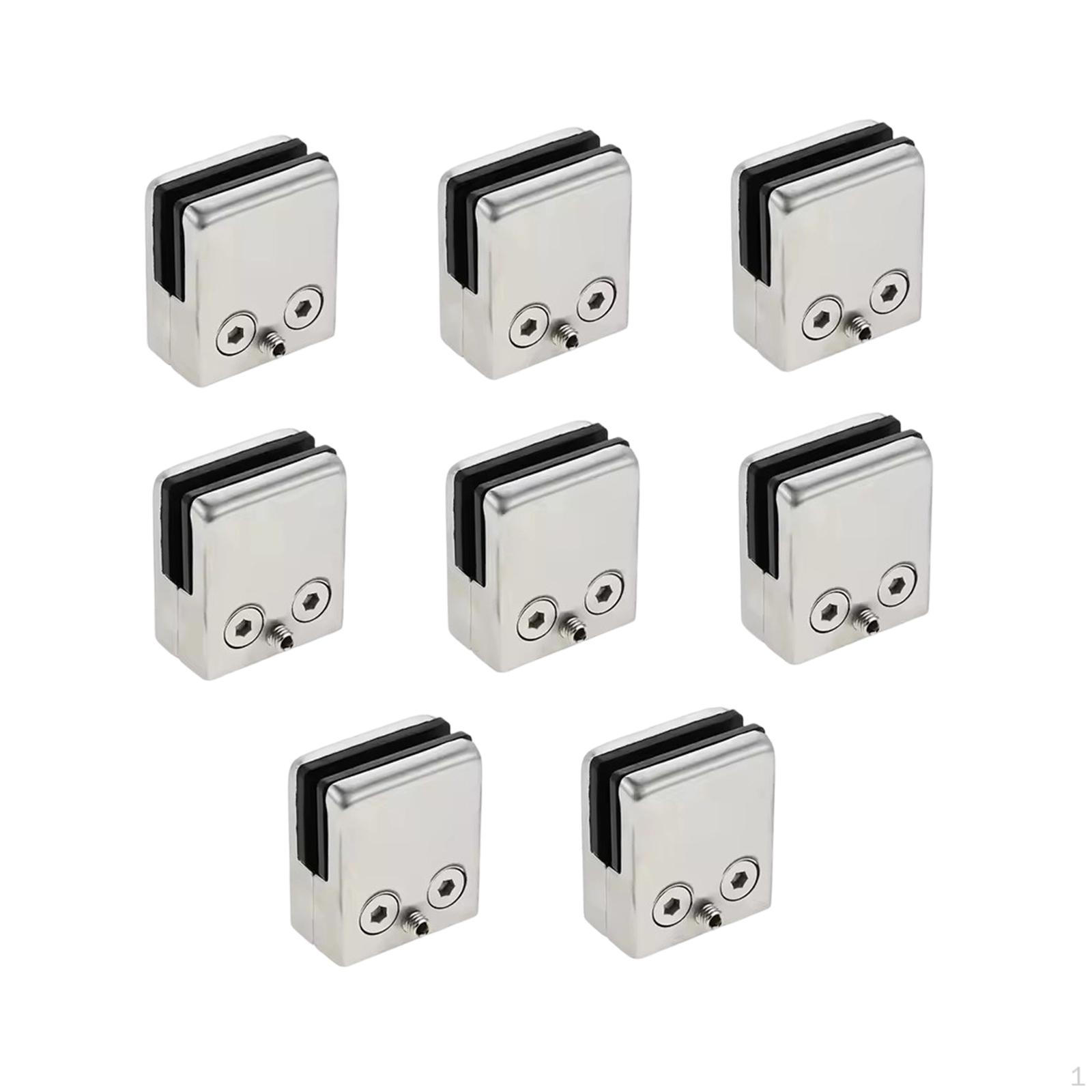 

Glass Clamp Handrail Bracket Stainless Steel Clip No Required for Stair Railings, Balconies, Flat