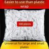 with 500pcs Disposable Food Cover Vegetables Peeling Tool  Kitchen Gadgets