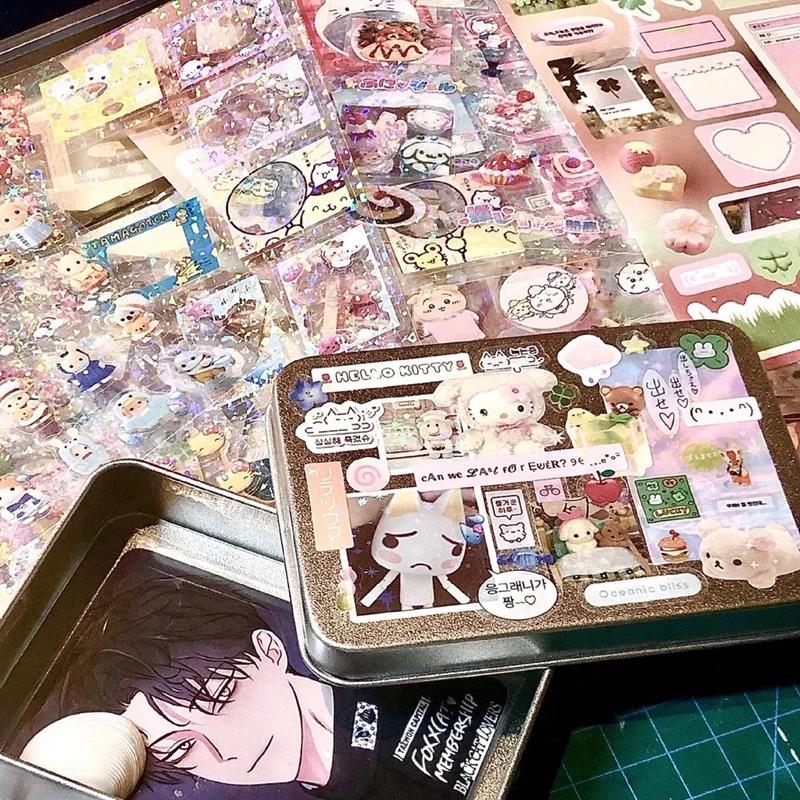 10pcs Set Y2K Random Cute Glitter Laser Sticker for Phone Camera Luggage Journal Sticker Kawaii Decoration Sticker Gift 6