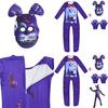 Unisex Sundrop Fnaf Toy Bear Cosplay Costume Bodysuit Jumpsuit Mask Glove For Carnivals