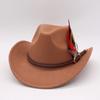 Fedora Hat Topper Hat Upturned Edge Jazz Hat Fashion Show Hats  Cowgirl Party Decorations
