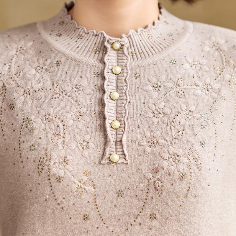 Pastel Women's Plus Velvet Warm Knitted Pullover Sweater