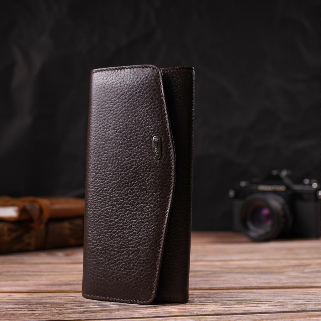 Women's Leather Wallet with Convenient Functionality CANPELLINI 21723 Brown