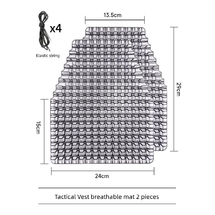 Taktiskās vestes dzesēšanas spilventiņš 4D trīsdimensionāls