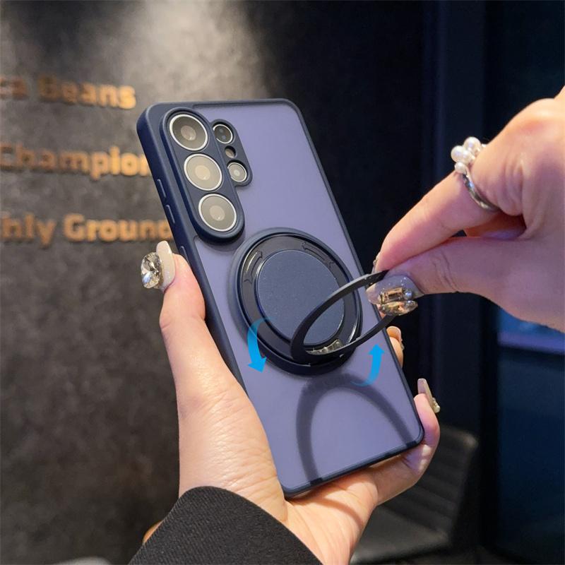 360 Rotating Bracket Magnetic For Magsafe Case For Samsung Galaxy S26 S25 S24 S23 FE Plus Ultra A37 A57 A56 A35 A55 A54 5G Cover