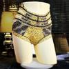 Women's Summer Sexy Leopard Lace Mesh Hollow Comfortable Breathable High-waisted Briefs Einson