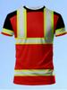 2026 Neues Sicheres Logo Color Blocking Design Cosplay Kurzarm-T-Shirts Mode Sommer Täglich Lässig Herren Damen Arbeits-T-Shirts