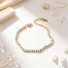 European and American best-selling light luxury high-end diamond-encrusted bracelet for women, stainless steel zircon bracelet, in-stock direct sale