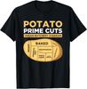Funny Potato Prime Cuts Vegan Vegetarian Gift Unisex Black  Gift Unisex T-Shirt