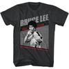 Bruce Lee Bruce Lee Symbol Schwarzmeliert Erwachsenen T-Shirt