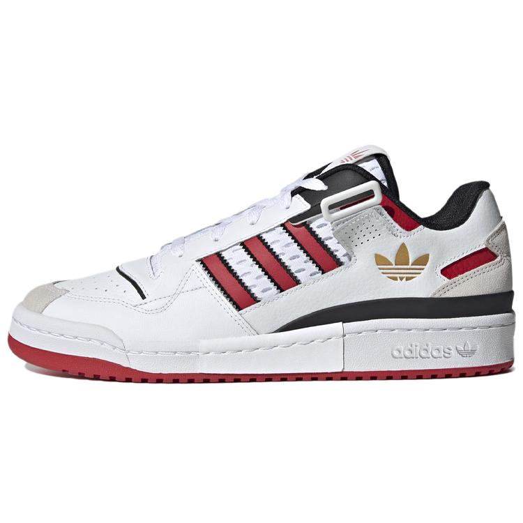 Adidas Forum Exhibit Low `White Scarlet`