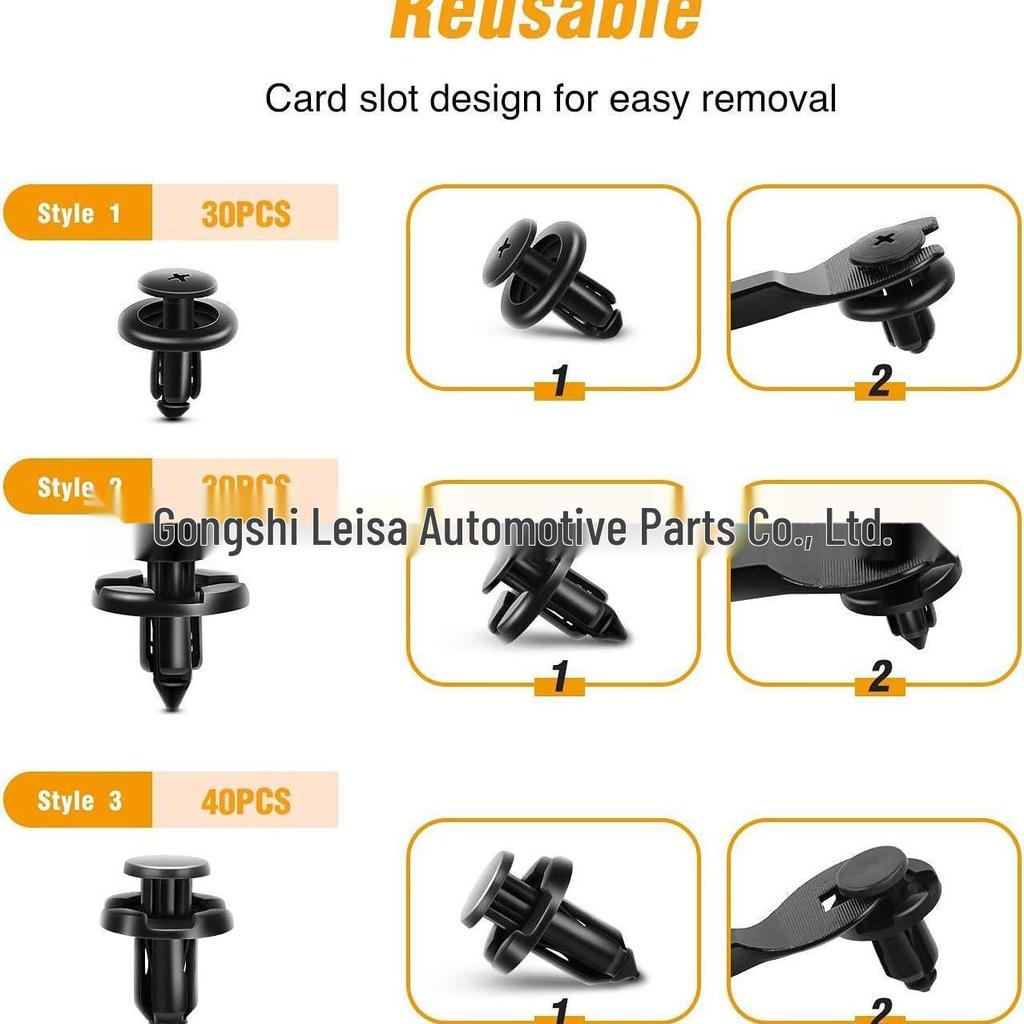 100 Nylon Buckles for Subaru, Mazda, Nissan Cars (90914-0007/90913-0067)