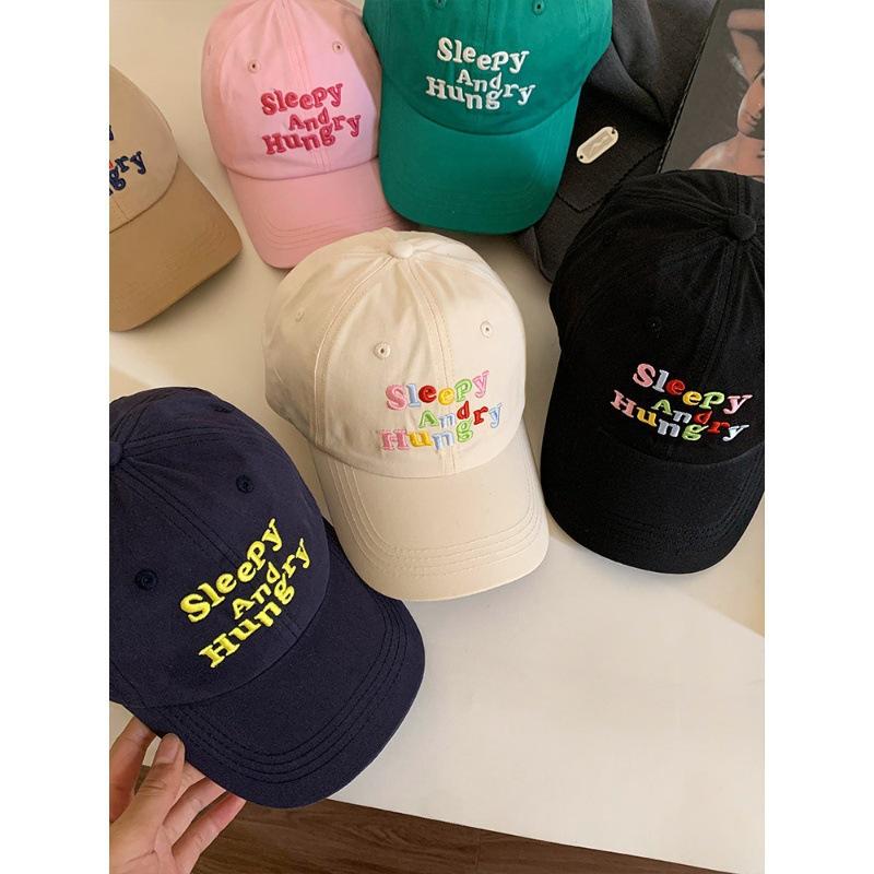 Korean Green Baseball Hat Women's Spring and Summer Soft Top Hat Versatile Face Showing Small Duckling Cap Wide Brim Trendy