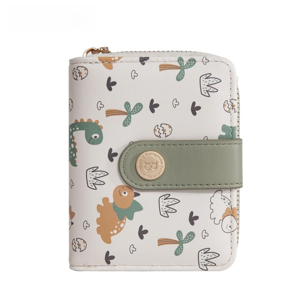 Print Pattern Dinosaur Wallet Animal Portable Card Case Coin Purse Gift Cartoon