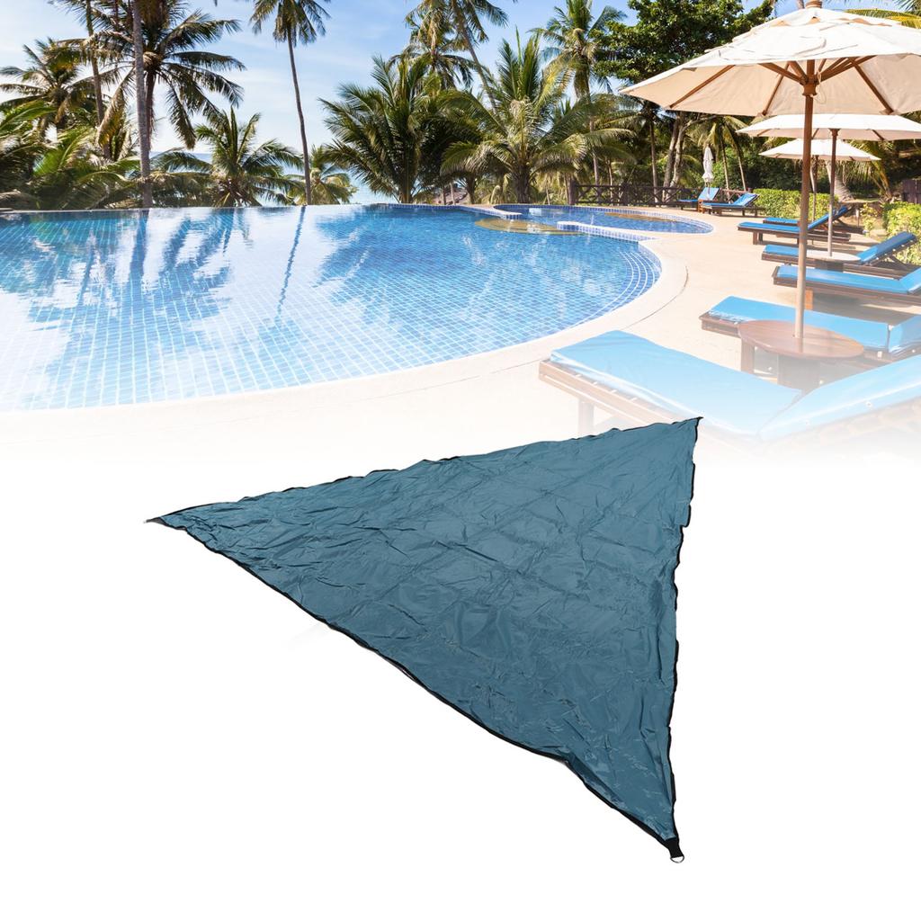 Sun Shade Sail Canopy Outdoor Pool Shade Cloth Suncreen Awning Shade with Silver Coated
