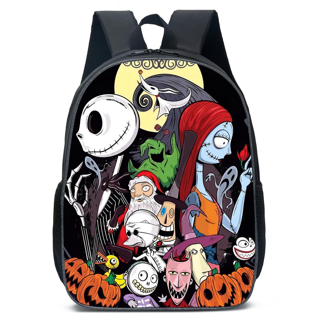 Christmas Eve Horror Thenightmarebeforechristmas Primary And Secondary School School Bags Men'S And Women'S Backpacks