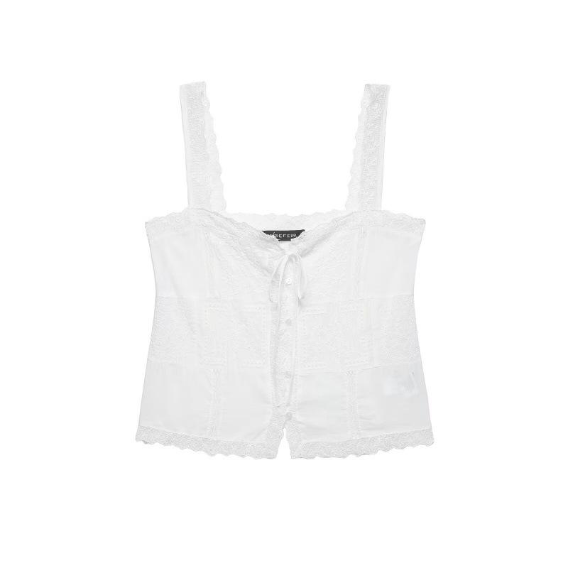 Spring 2026 European and American Embroidered Camisole Top XS