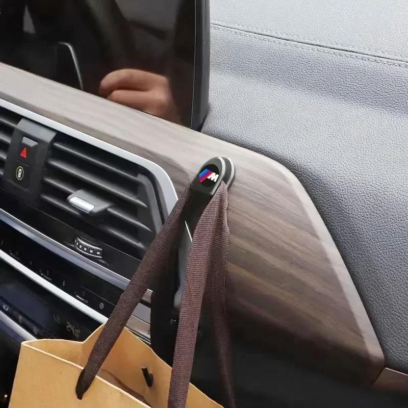 X5 X7 For BMW Car Hooks Self Adhesive Car Mini Storage Hooks Car Accessories For BMW M E34 E36 E60 E90 E46 E39 E70 F10 F20 F30 X