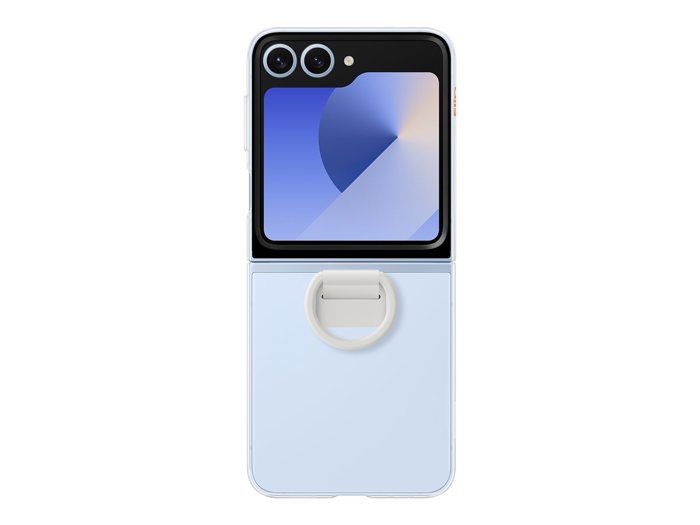 Coque de protection - SAMSUNG - Galaxy Z Flip6 - Transparent - Résistant aux rayures - Avec anneau
