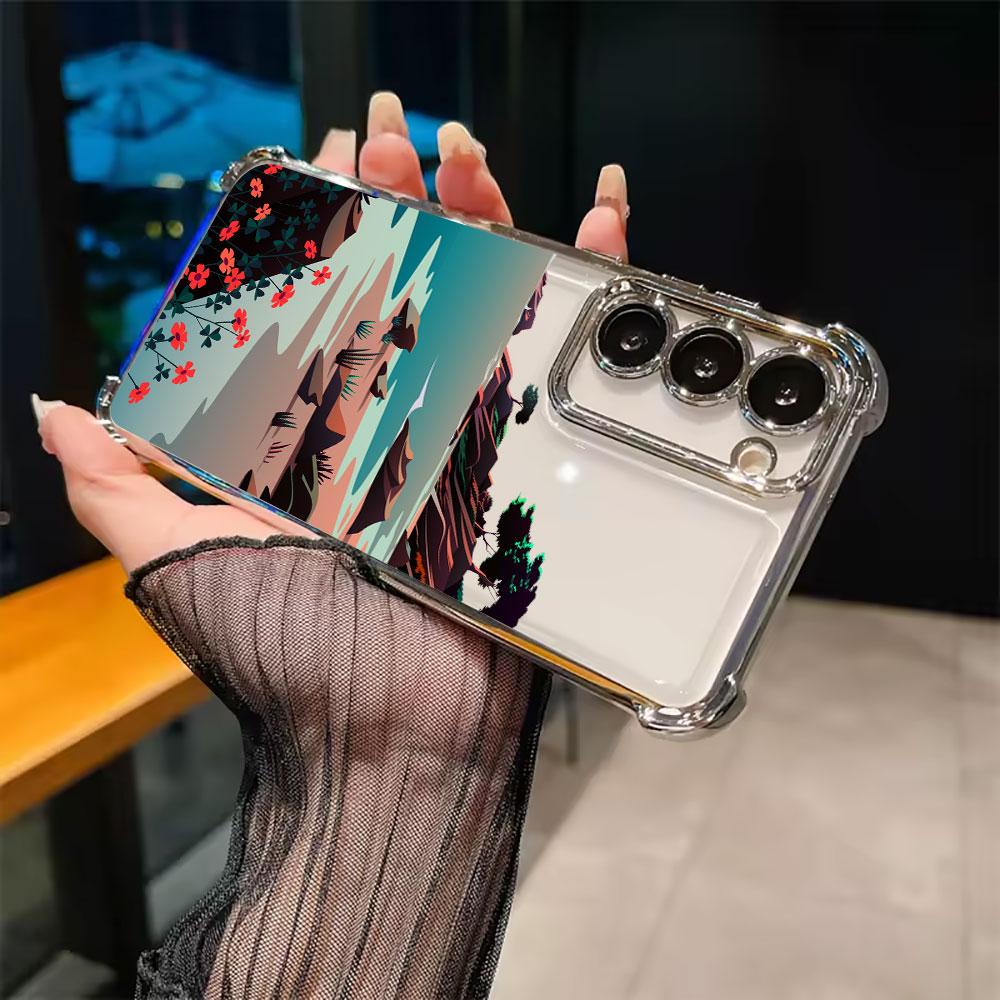 Scenery Painted Lake Forest Coque For Galaxy S26 Ultra Phone Case For Samsung S26 S25 S24 S23 S21 Ultra S20 FE S25 Plus 5G Cover