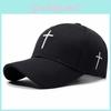 Cross Baseball Embroidery Cap Breathable Peaked Caps Outdoor Hats Fashion Gift