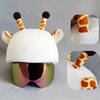 Ski Helmet Cover Funny Single Board Double Board Warm Ski Helmet Cover Personality Cover Unicorn Rabbit Ear Giraffe Lovely