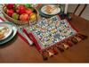 American Retro Jacquard Magpie Flower Tassel Table Runner/Bed End Polyester