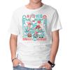 Unisex Crew Neck T-Shirt Mushroom Bathhouse Graphic Short Sleeve Casual Tee